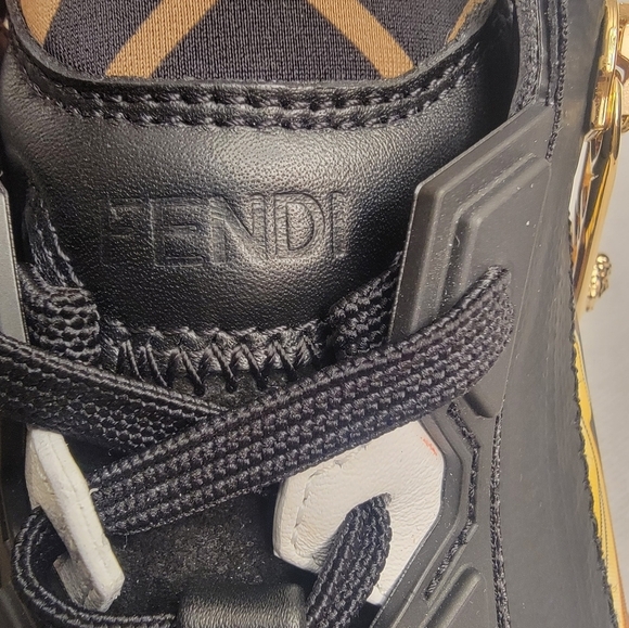 Fendance Fendi Flow sneaker 2022, suede Street Style. main image 10